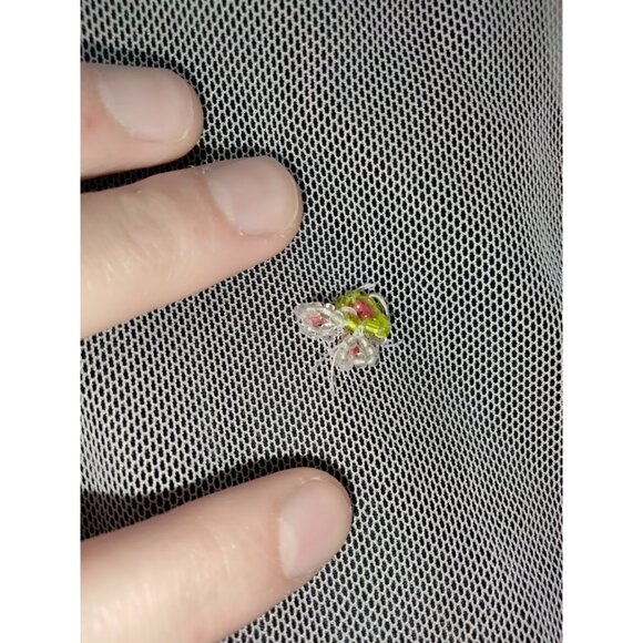 Vtg Y2K Delicates Mesh Babydoll Slip Dress M Embroidered Beaded Coquette Floral - Picture 6 of 10